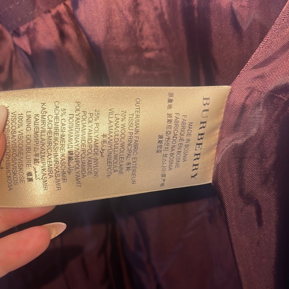 Authentic Burberry Wool Coat - image 8